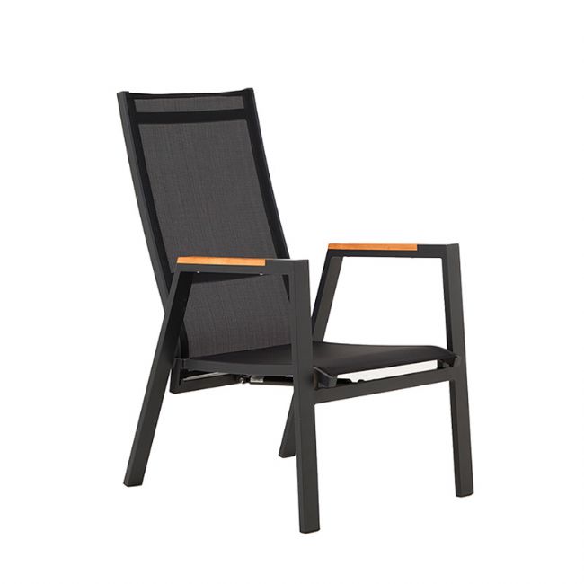 Outdoor Dining Armchair with Adjustable Backrest - 11D27D