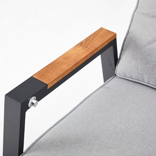 Outdoor Dining Armchair with Adjustable Backrest - 11D27D