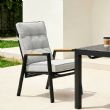 Outdoor Dining Armchair with Adjustable Backrest - 11D27D