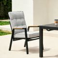 Outdoor Dining Armchair with Adjustable Backrest - 11D27D