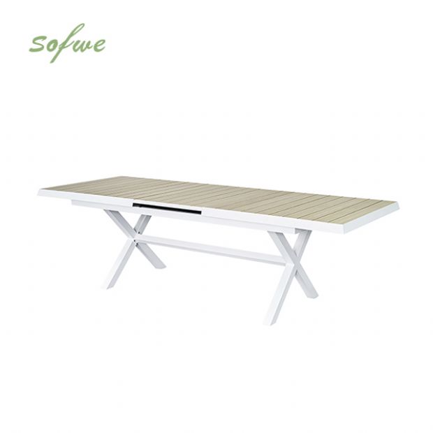 Aluminum Patio Garden Extendable Dining Table - 11D04Z