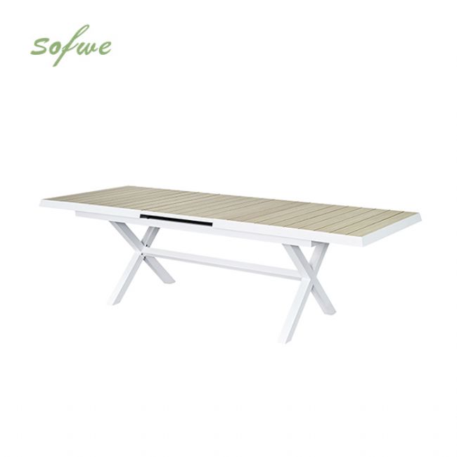 Aluminum Patio Garden Extendable Dining Table - 11D04Z