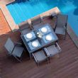 Aluminum Extendable Folding Dining Table Set - 11D05I