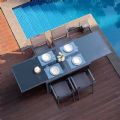 Aluminum Extendable Folding Dining Table Set - 11D05I