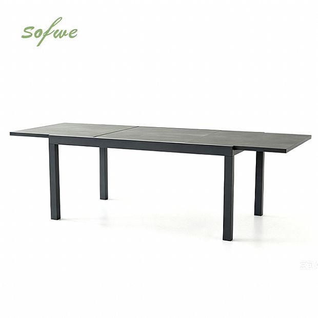 Wholesale Extendable Aluminum Patio Dining Table with DPC Top - 11D07H