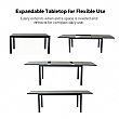 Wholesale Extendable Aluminum Patio Dining Table with DPC Top - 11D07H
