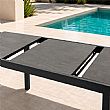 Wholesale Extendable Aluminum Patio Dining Table with DPC Top - 11D07H