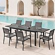 Wholesale Extendable Aluminum Patio Dining Table with DPC Top - 11D07H