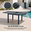 HF Patios Wholesale Extendable Aluminum Outdoor Dining Table for Patio Garden Furniture Supply - 11D08A