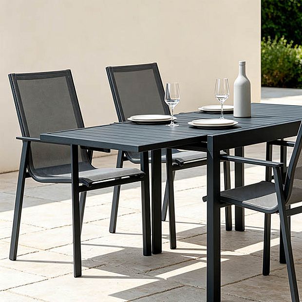 HF Patios Wholesale Extendable Aluminum Outdoor Dining Table for Patio Garden Furniture Supply - 11D08A