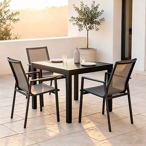 HF Patios Wholesale Extendable Aluminum Outdoor Dining Table for Patio Garden Furniture Supply - 11D08A