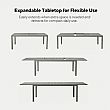 Wholesale Extendable Aluminum Patio Dining Table with Slatted Top - 11D08B