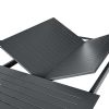 Aluminum Butterfly Flip Extendable Dining Table - 11D08M