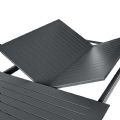 Aluminum Butterfly Flip Extendable Dining Table - 11D08M