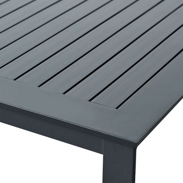 Aluminum Butterfly Flip Extendable Dining Table - 11D08M