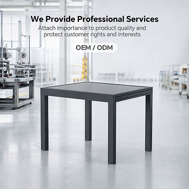 HF Patios Wholesale Extendable Outdoor Dining Table with 5mm Tempered Screen Printed Glass Top - 11D10A