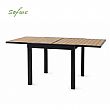 HF Patios Wholesale Extendable Outdoor Dining Table with Aluminum Frame & WPC Slat Top - 11D10H