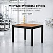 HF Patios Wholesale Extendable Outdoor Dining Table with Aluminum Frame & WPC Slat Top - 11D10H