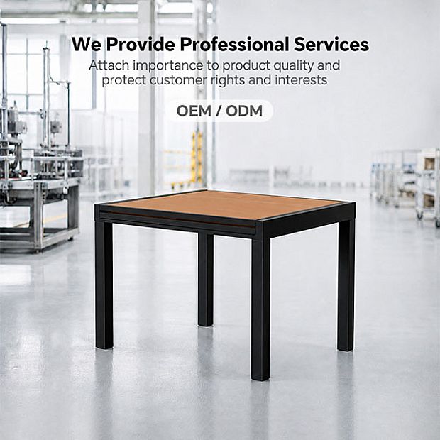 HF Patios Wholesale Extendable Outdoor Dining Table with Aluminum Frame & WPC Slat Top - 11D10H