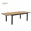 Wholesale Extendable WPC Patio Dining Table with Powder-Coated Aluminum Frame - 11D10J