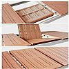 Aluminum Butterfly Leaf Pull Out Extension Outdoor Extendable Dining Table - 11D15K