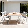 Aluminum Butterfly Leaf Pull Out Extension Outdoor Extendable Dining Table - 11D15K