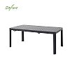 Wholesale Outdoor Aluminum Extendable Dining Table Slat Top Rectangular Patio Garden Table - 11D26C