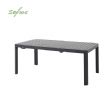 Wholesale Outdoor Aluminum Extendable Dining Table Slat Top Rectangular Patio Garden Table - 11D26C