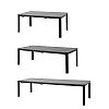 Wholesale Outdoor Aluminum Extendable Dining Table Slat Top Rectangular Patio Garden Table - 11D26C