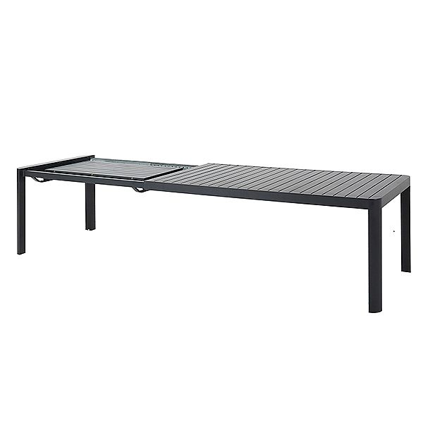 Wholesale Outdoor Aluminum Extendable Dining Table Slat Top Rectangular Patio Garden Table - 11D26C