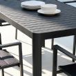 Wholesale Outdoor Aluminum Extendable Dining Table Slat Top Rectangular Patio Garden Table - 11D26C