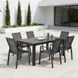 Wholesale Outdoor Aluminum Extendable Dining Table Slat Top Rectangular Patio Garden Table - 11D26C