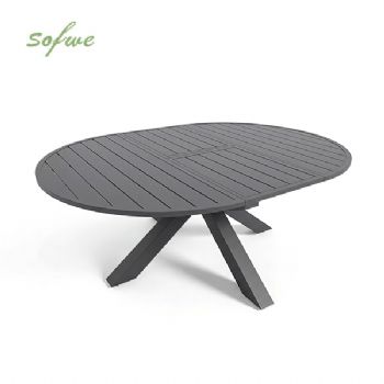 HF Patios Wholesale Round Extendable Aluminum Outdoor Dining...
