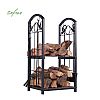 Iron Firewood Storage Rack with Fireplace Tools - 12H01F