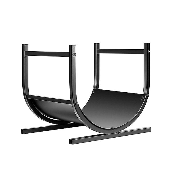 Outdoor Firewood Storage Rack Scroll Log Holder - 12H02I