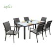 Grey 7-Piece Aluminum Outdoor Dining Set - 11D01A