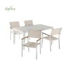 5-Piece Textilene Outdoor Dining Table and Chair Set - 11D01C