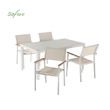 5-Piece Textilene Outdoor Dining Table and Chair Set - 11D01C