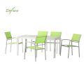 Green 6-Piece Aluminum Outdoor Dining Set - 11D01D
