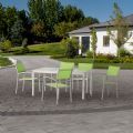 Green 6-Piece Aluminum Outdoor Dining Set - 11D01D