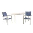 Blue 6-Piece Aluminum Outdoor Dining Set - 11D01E