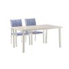 Blue 6-Piece Aluminum Outdoor Dining Set - 11D01E