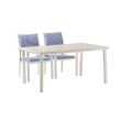 Blue 6-Piece Aluminum Outdoor Dining Set - 11D01E