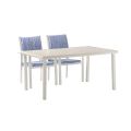 Blue 6-Piece Aluminum Outdoor Dining Set - 11D01E