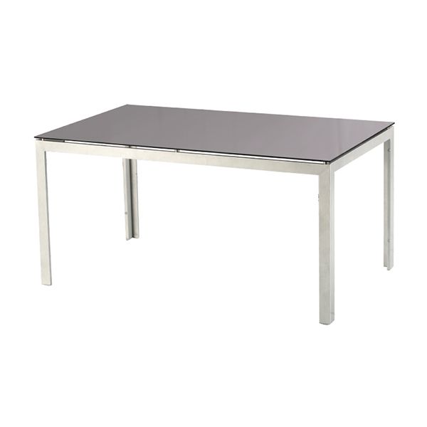 6-Person Outdoor Dining Table Set with Glass Top - 11D01G