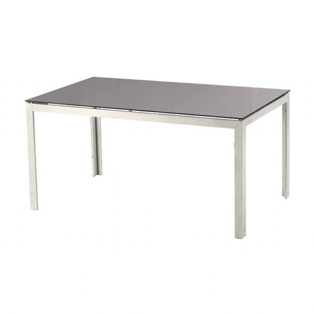 6-Person Outdoor Dining Table Set with Glass Top - 11D01G