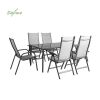 7-piece Textilene Garden Dining Table and Chair Set - 11D01H