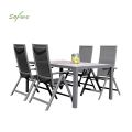 5 Pieces Aluminum Garden Dining Furniture Set - 11D01L