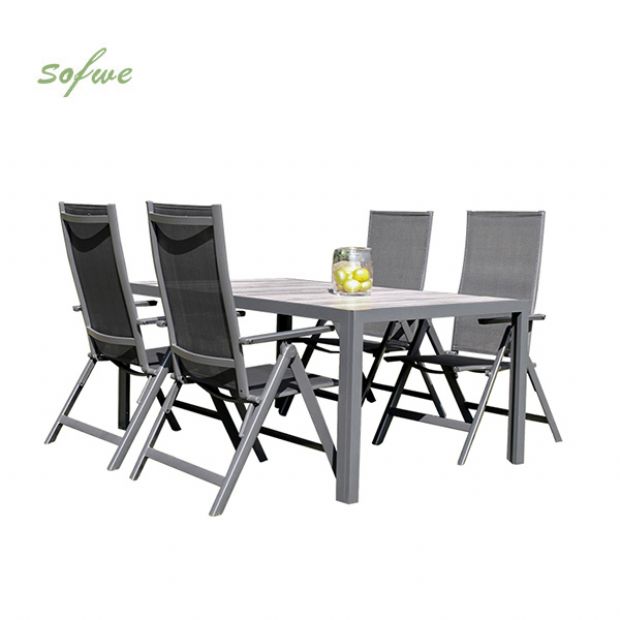 5 Pieces Aluminum Garden Dining Furniture Set - 11D01L