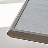 Outdoor 6-seater Aluminum Alloy Rectangular Dining Table with Wood Grain PS Tabletop - 11D26A